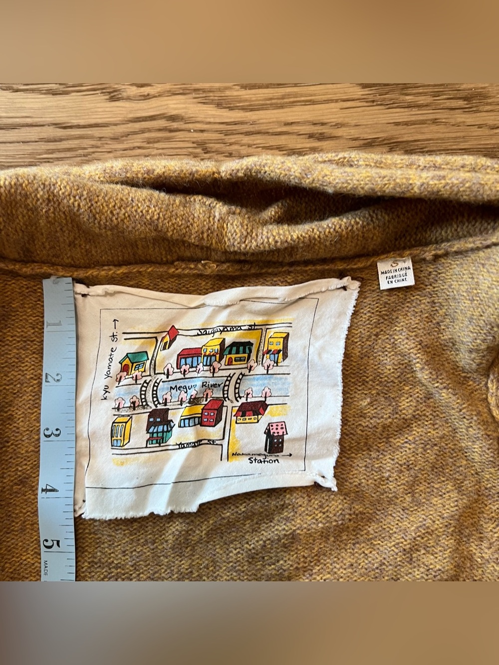 Anthropologie Meguro River Golden Mustard Open Cardigan - Picture 3 of 6